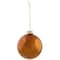 6ct. Bronze & Amber 2-Finish Glass Ball Ornaments